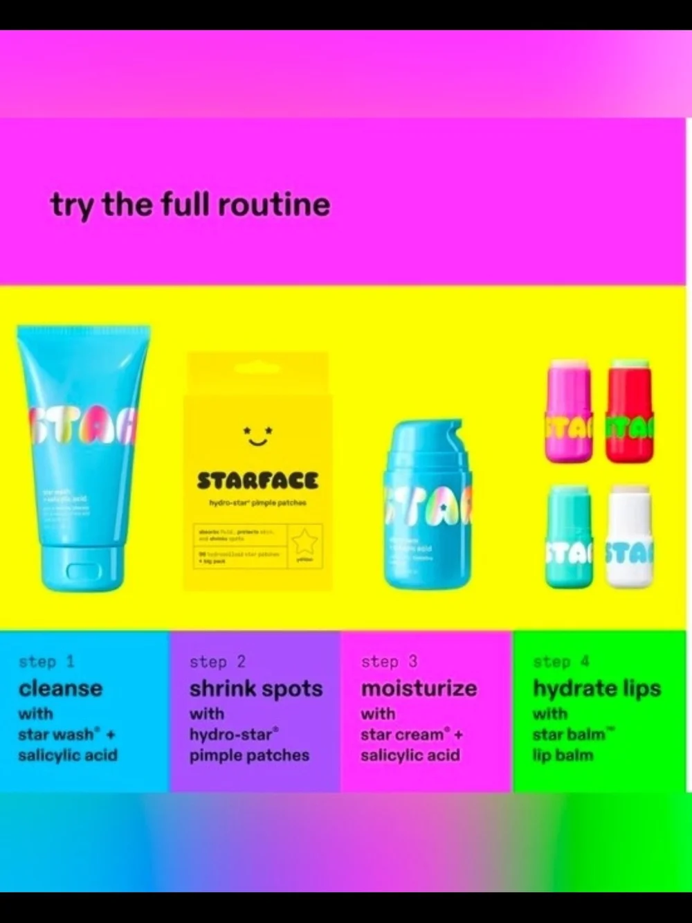 Star Balm Very Vanilla & Starfruit Lip Balm Duo - 0.15 Oz BNIB